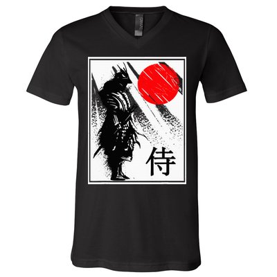 Japanese Samurai V-Neck T-Shirt