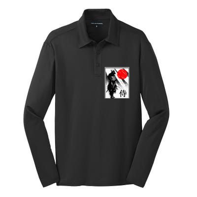 Japanese Samurai Silk Touch Performance Long Sleeve Polo