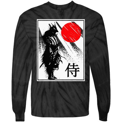 Japanese Samurai Tie-Dye Long Sleeve Shirt