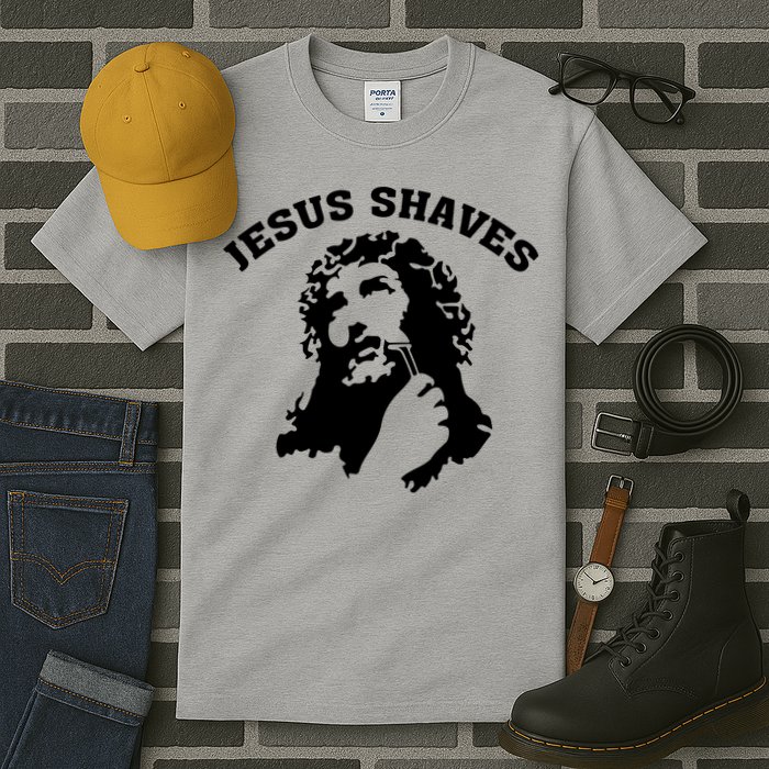 Jesus Shaves Tall T-Shirt