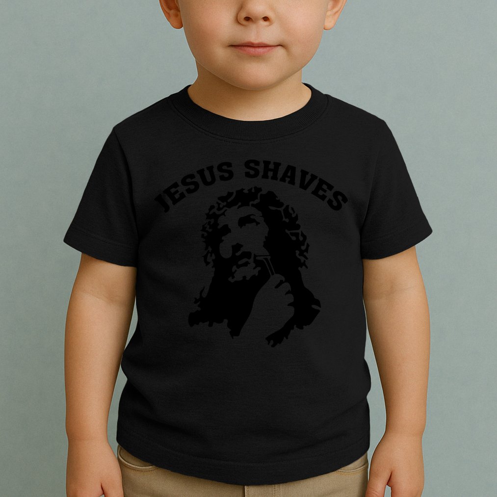 Jesus Shaves Toddler T-Shirt