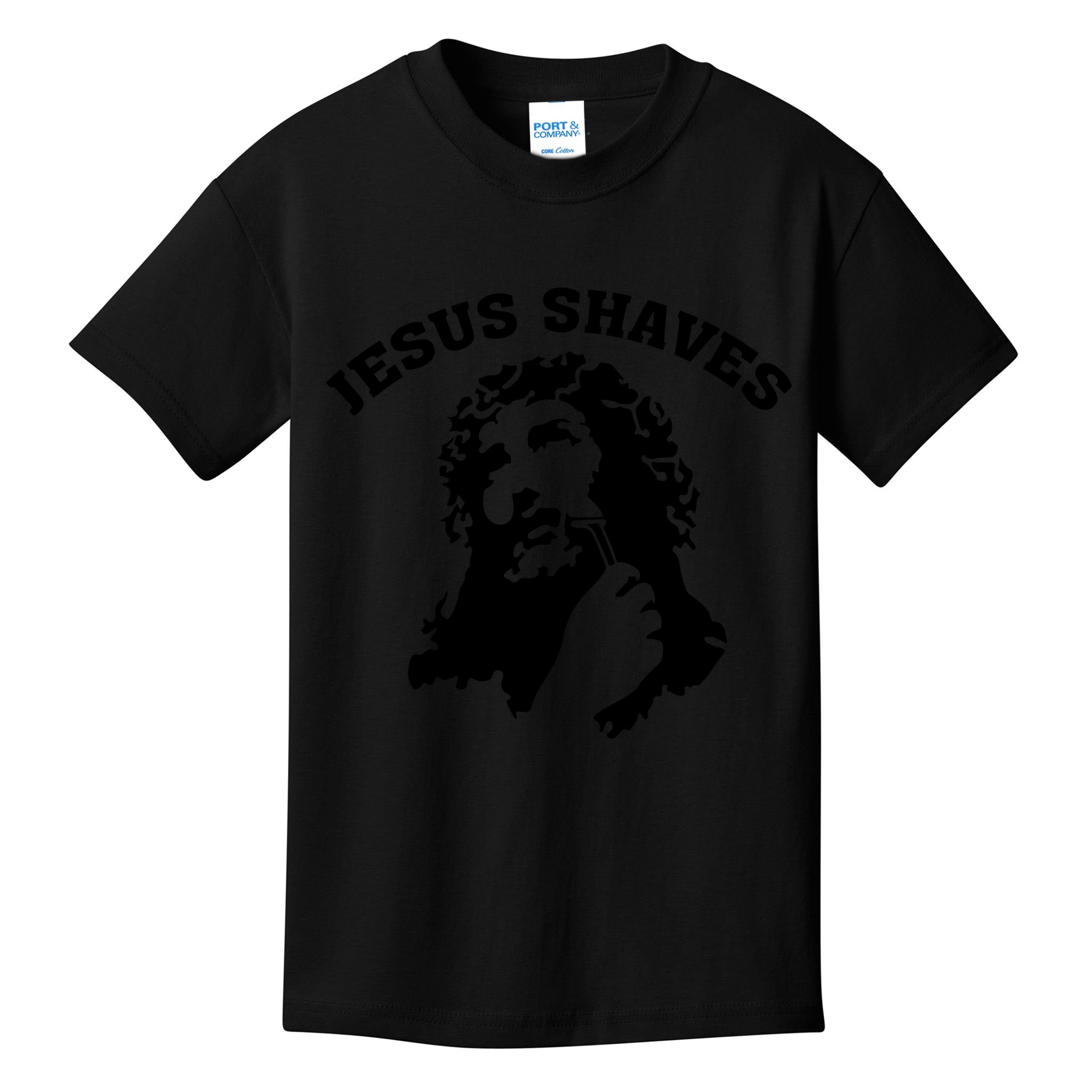 Jesus Shaves Kids T-Shirt