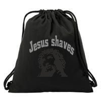 Jesus Shaves Drawstring Bag