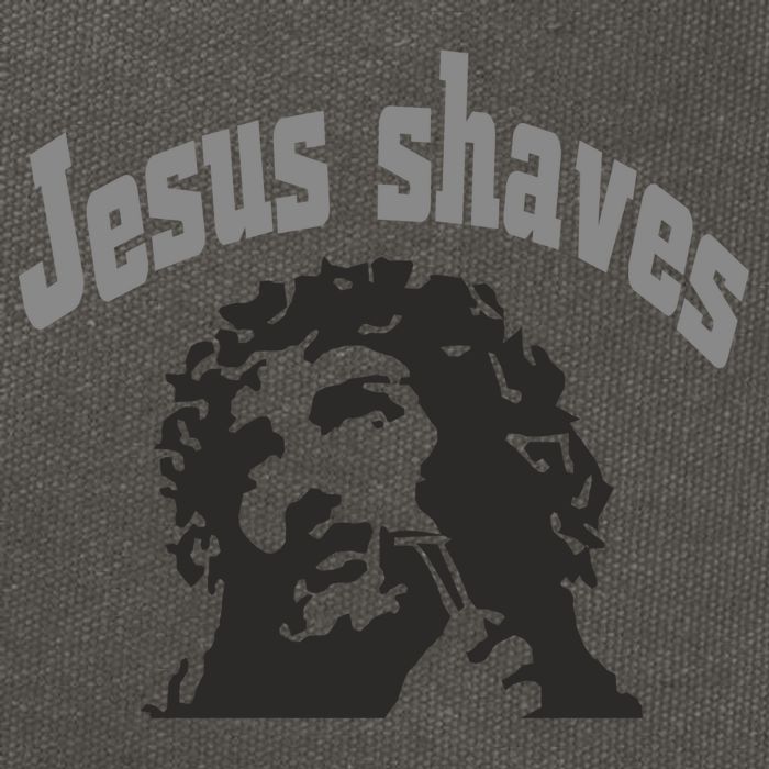 Jesus Shaves Cotton Canvas Backpack