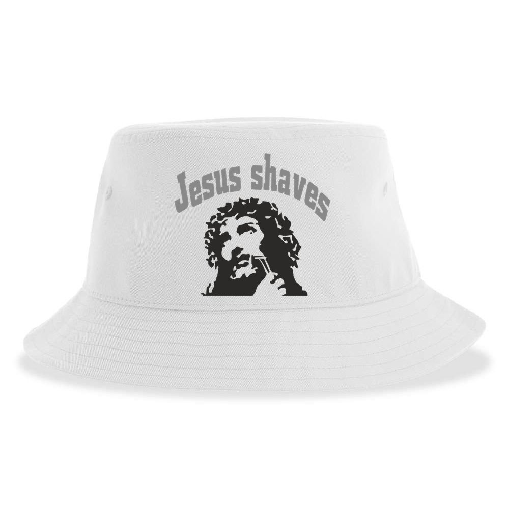 Jesus Shaves Sustainable Bucket Hat