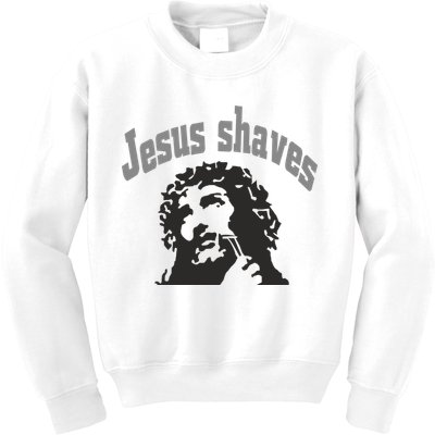 Jesus Shaves Kids Sweatshirt