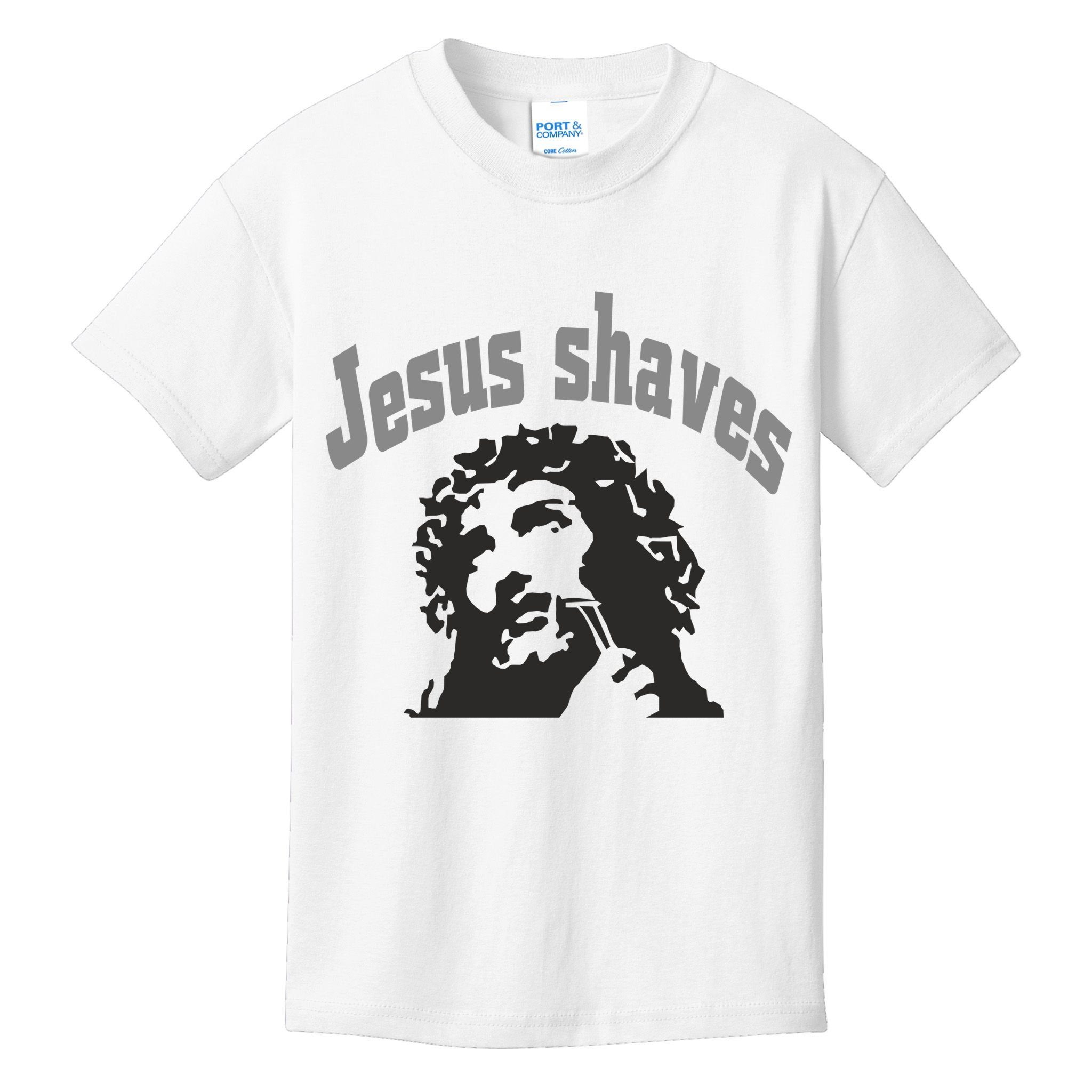 Jesus Shaves Kids T-Shirt