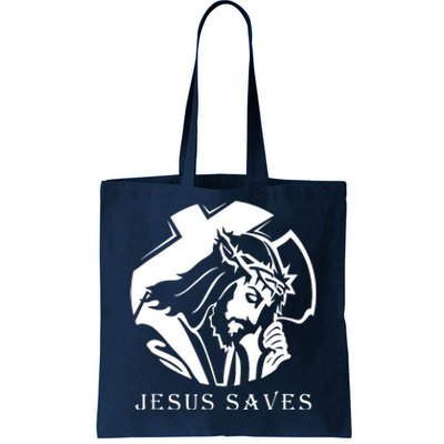 Jesus Saves Tote Bag