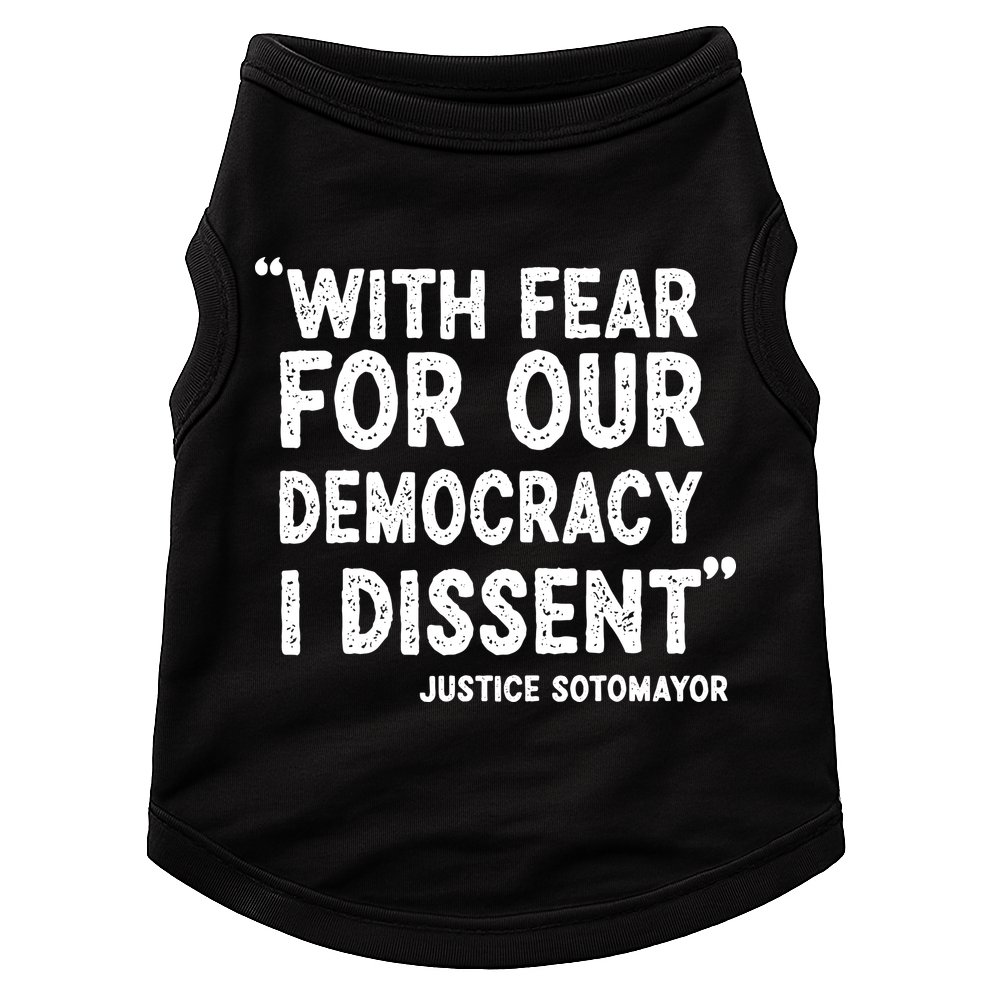 Justice Sotomayor Doggie Tank