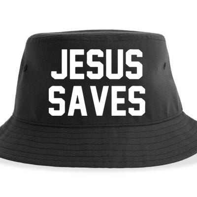 JESUS SAVES Sustainable Bucket Hat