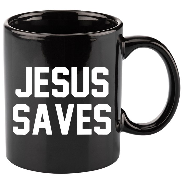JESUS SAVES 11oz C Handle Ceramic Mug