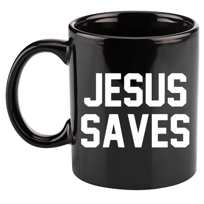 JESUS SAVES 11oz C Handle Ceramic Mug
