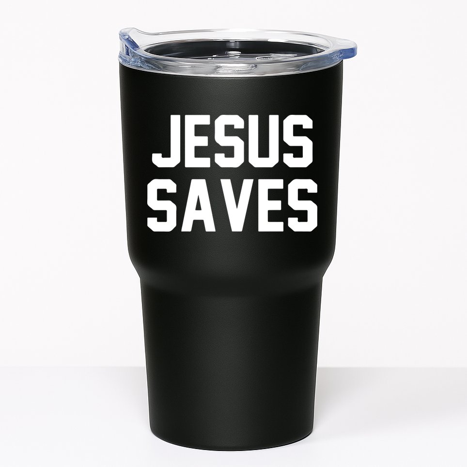 JESUS SAVES Tumbler