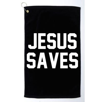 JESUS SAVES Golf Towel
