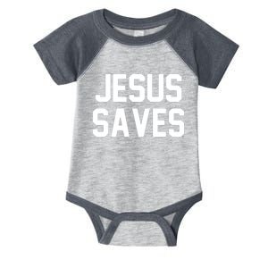 JESUS SAVES Infant Baby Jersey Bodysuit