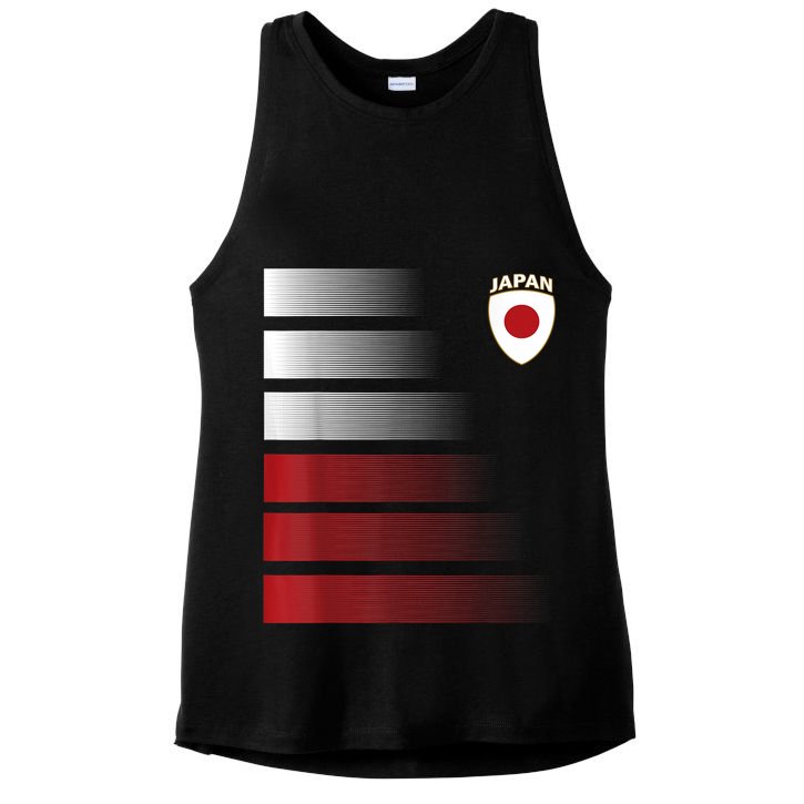 Japanese Soccer Jersey Japan Football Japan Flag Ladies PosiCharge Tri-Blend Wicking Tank