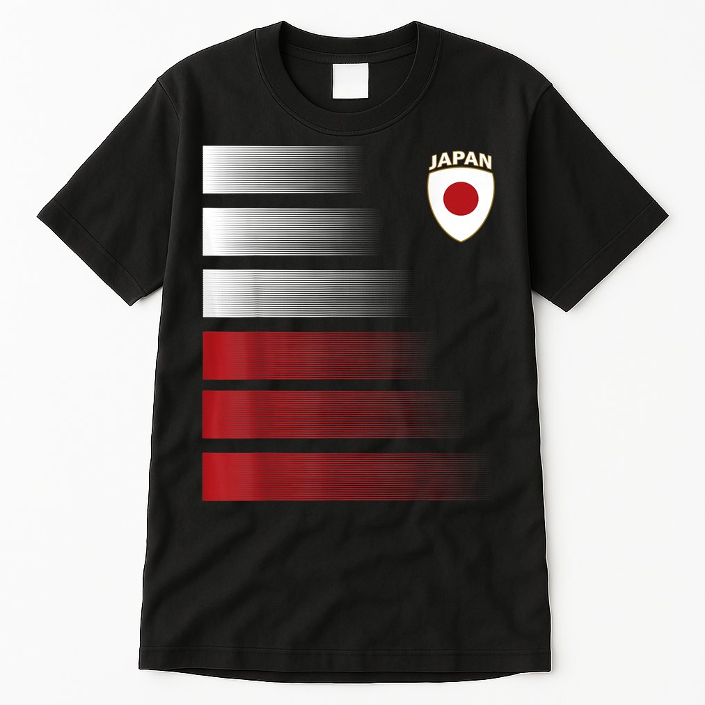 Japanese Soccer Jersey Japan Football Japan Flag Tall T-Shirt