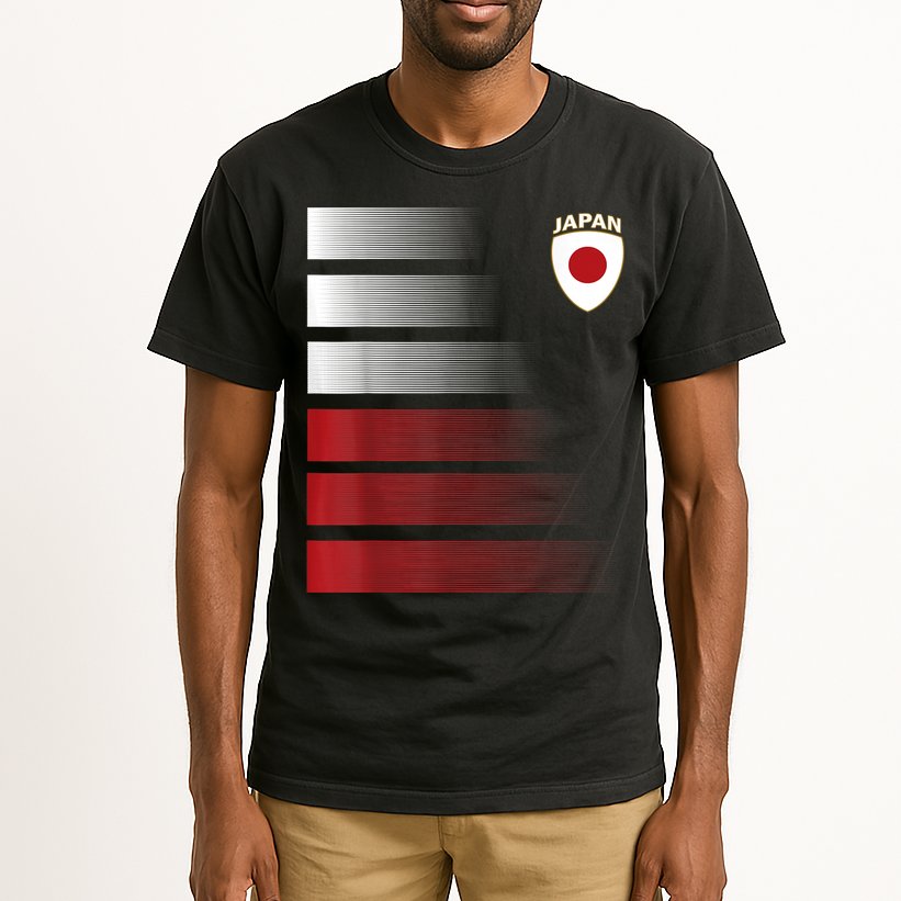 Japanese Soccer Jersey Japan Football Japan Flag Tall T-Shirt