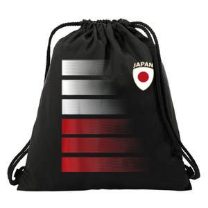 Japanese Soccer Jersey Japan Football Japan Flag Drawstring Bag