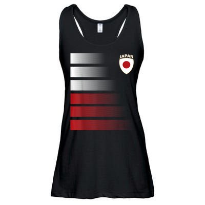 Japanese Soccer Jersey Japan Football Japan Flag Ladies Essential Flowy Tank