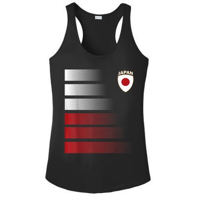 Japanese Soccer Jersey Japan Football Japan Flag Ladies PosiCharge Competitor Racerback Tank