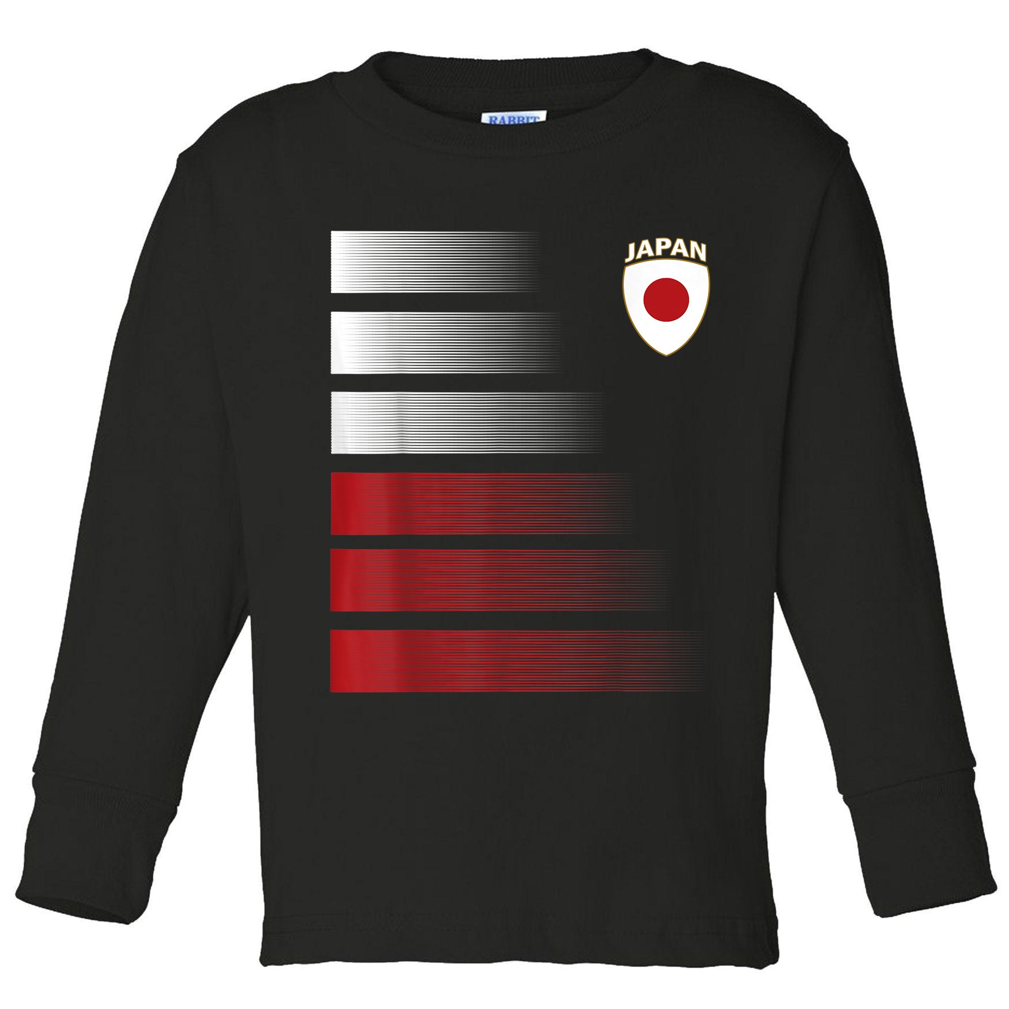 Japanese Soccer Jersey Japan Football Japan Flag Toddler Long Sleeve Shirt