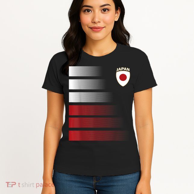 Japanese Soccer Jersey Japan Football Japan Flag Womens T-Shirt