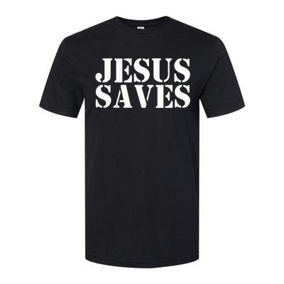 Jesus Saves Softstyle CVC T-Shirt