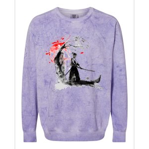 Japanese Samurai Colorblast Crewneck Sweatshirt