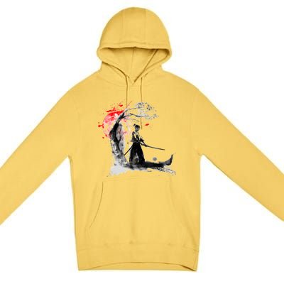 Japanese Samurai Premium Pullover Hoodie