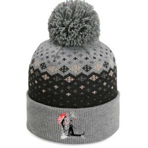 Japanese Samurai The Baniff Cuffed Pom Beanie