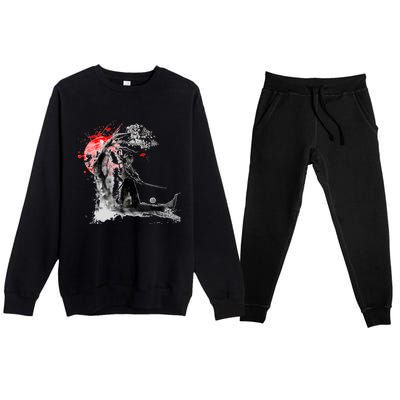 Japanese Samurai Premium Crewneck Sweatsuit Set