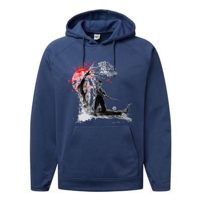 Japanese Samurai Performance Fleece Hoodie