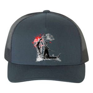 Japanese Samurai Yupoong Adult 5-Panel Trucker Hat