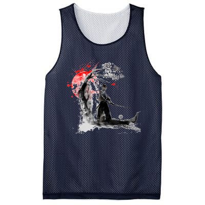 Japanese Samurai Mesh Reversible Basketball Jersey Tank