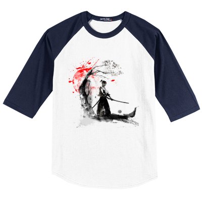 Japanese Samurai Baseball Sleeve Shirt