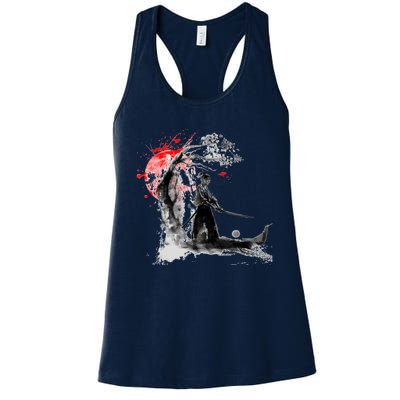 Japanese Samurai Women's Racerback Tank