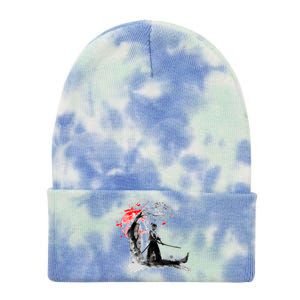 Japanese Samurai Tie Dye 12in Knit Beanie