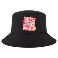 Japanese Style Kawaii Axolotl Strawberry Milk Anime Cool Comfort Performance Bucket Hat