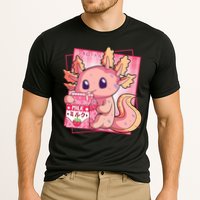 Japanese Style Kawaii Axolotl Strawberry Milk Anime Cooling Performance Crew T-Shirt
