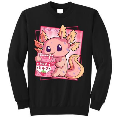 Japanese Style Kawaii Axolotl Strawberry Milk Anime Sweatshirt