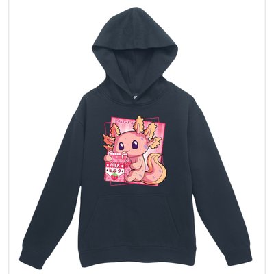 Japanese Style Kawaii Axolotl Strawberry Milk Anime Urban Pullover Hoodie