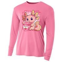 Japanese Style Kawaii Axolotl Strawberry Milk Anime Cooling Performance Long Sleeve Crew