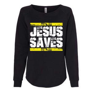 Jesus Saves Lord God Church Christ Love Faith Gift Womens California Wash Sweatshirt