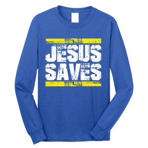 Jesus Saves Lord God Church Christ Love Faith Gift Long Sleeve Shirt