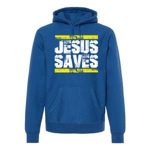 Jesus Saves Lord God Church Christ Love Faith Gift Premium Hoodie