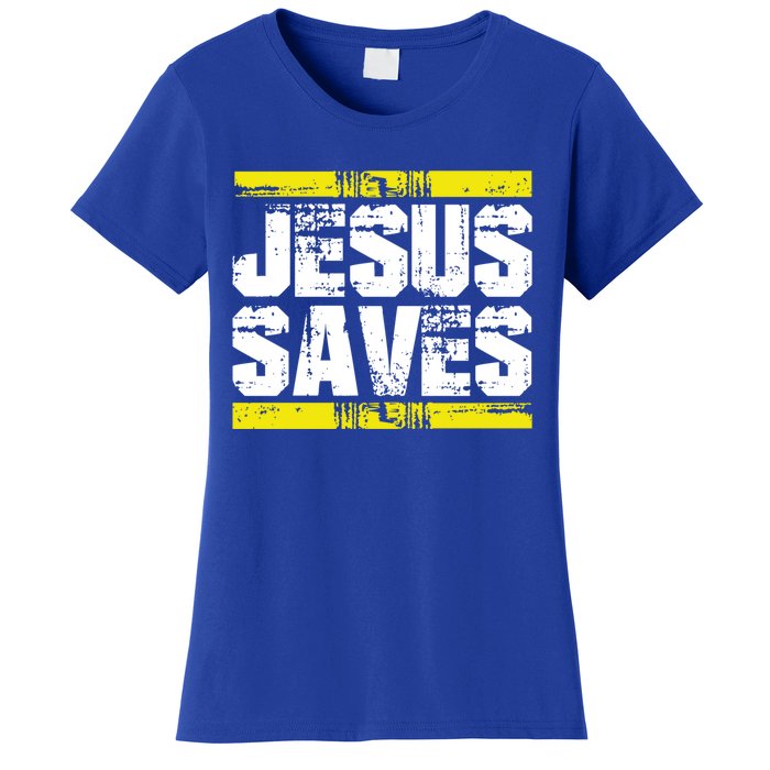 Jesus Saves Lord God Church Christ Love Faith Gift Women's T-Shirt