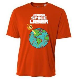 Jewish Space Laser Insane Funny Conspiracy Theory Cooling Performance Crew T-Shirt