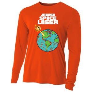 Jewish Space Laser Insane Funny Conspiracy Theory Cooling Performance Long Sleeve Crew