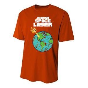 Jewish Space Laser Insane Funny Conspiracy Theory Performance Sprint T-Shirt